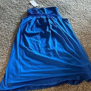 Elegant Blue Sleeveless Dress